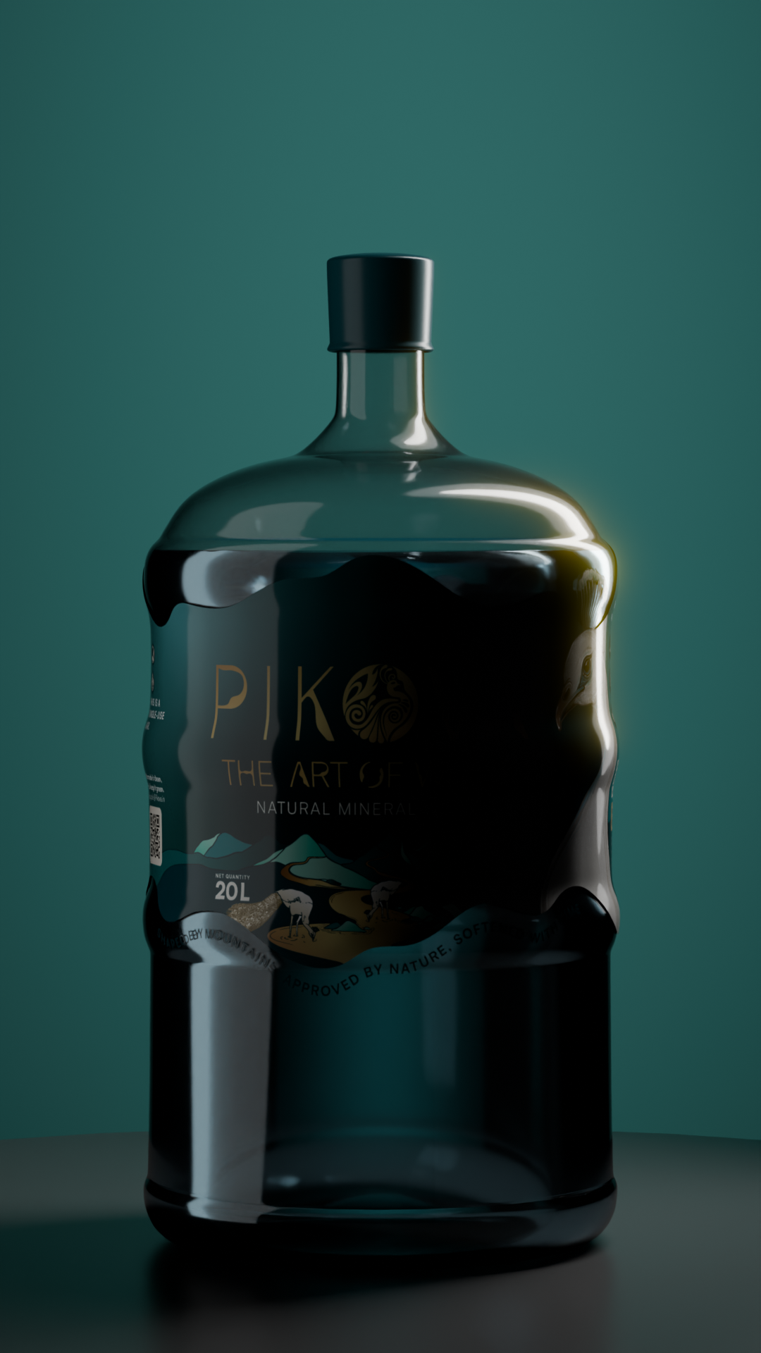 Pikova 20 litre jar of natural Himalayan mineral water